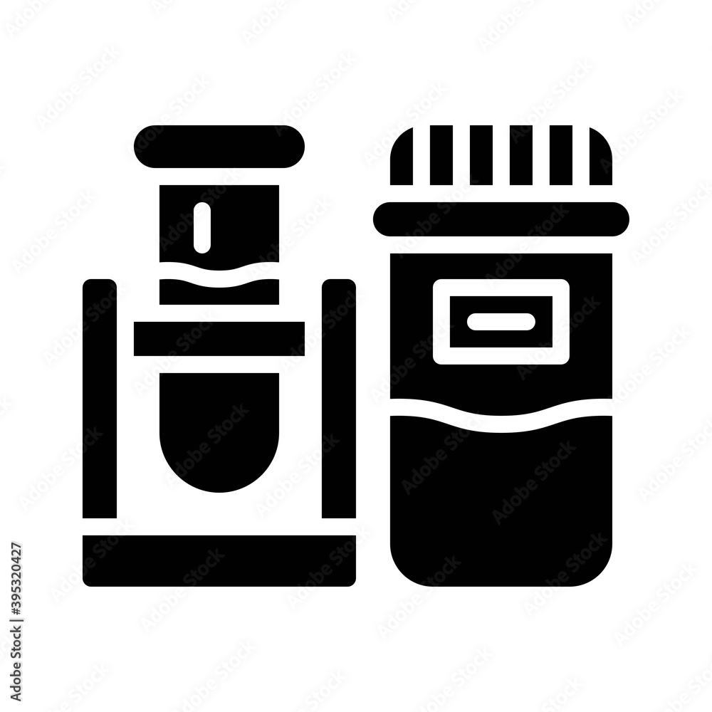 sickness and disease related vaccine bottles vectors in solid design,