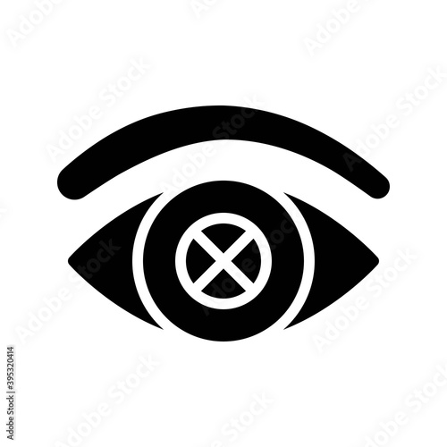 Obraz na płótnie sickness and disease related humen blind eye disease vectors in solid design, w salonie