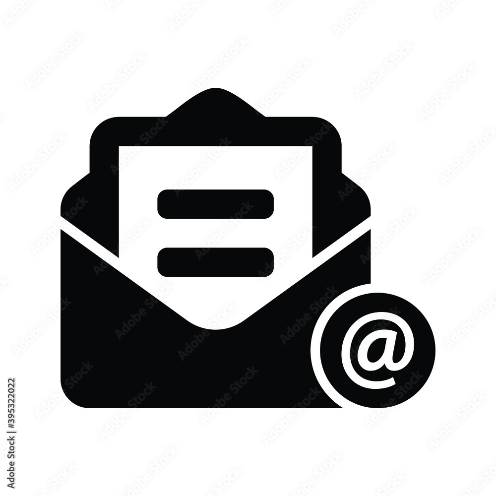 Email Address Vector Icon Illustration Email Address Vector Icon Illustration