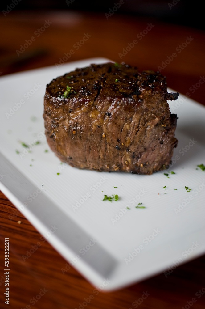Steak. Grass-fed skirt steak, grilled to a medium rare and served with a garlic herb butter sauce and paired with roasted potatoes and Brussels sprouts. Classic American steakhouse favorite. Steak. Grass-fed skirt steak, grilled to a medium rare and served with a garlic herb butter sauce and paired with roasted potatoes and Brussels sprouts. Classic American steakhouse favorite.