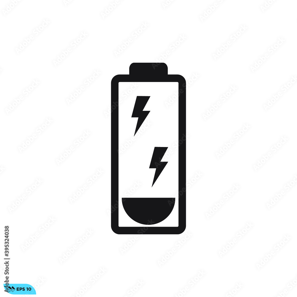 Icon vector graphic of Battery charger, good for template Icon vector graphic of Battery charger, good for template