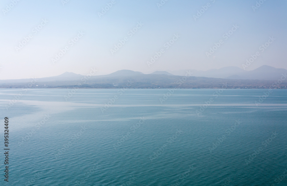 Armenia. View of Lake Sevan from Sevanavank Peninsula