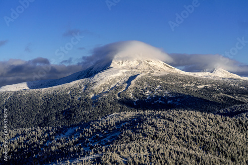 View to Hoverla and Chornohora photo