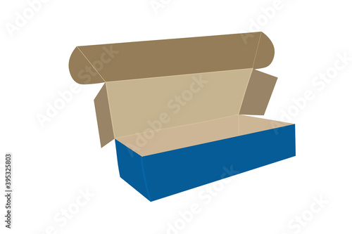 Vector Illustration Box For Shoes Storage