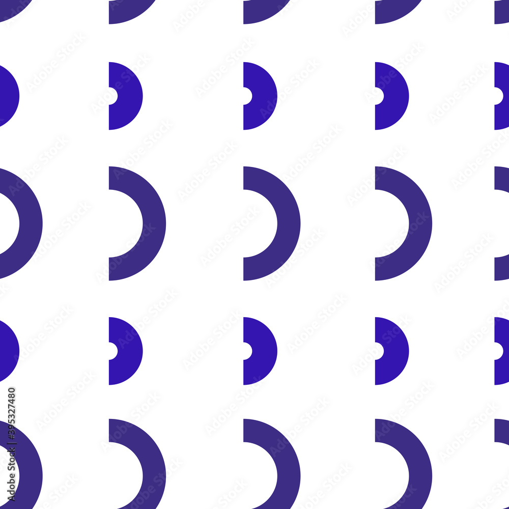 Seamless pattern with big and small purple semicircles Seamless pattern with big and small purple semicircles