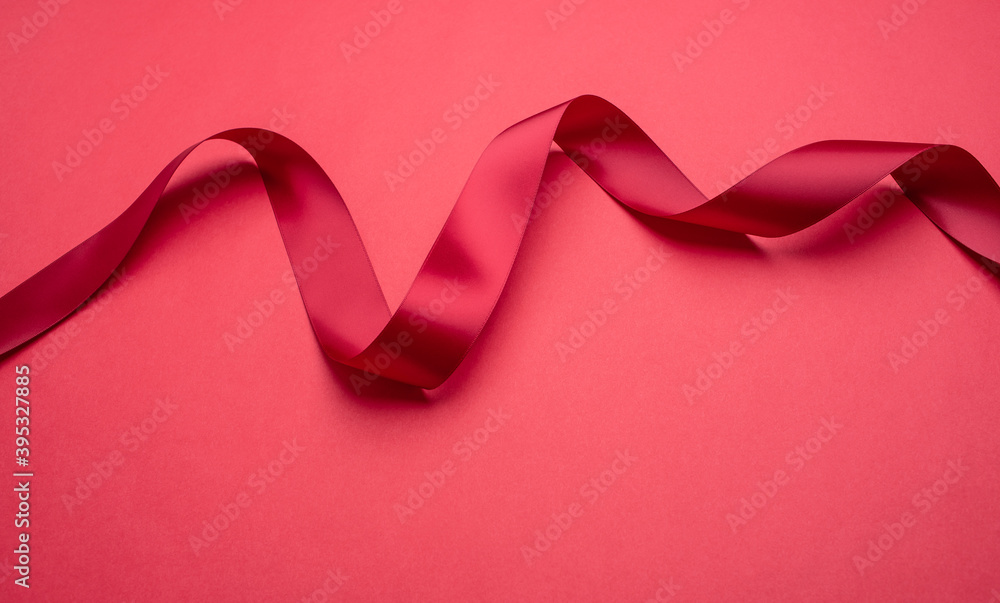 Festive red ribbon holiday poster background Festive red ribbon holiday poster background