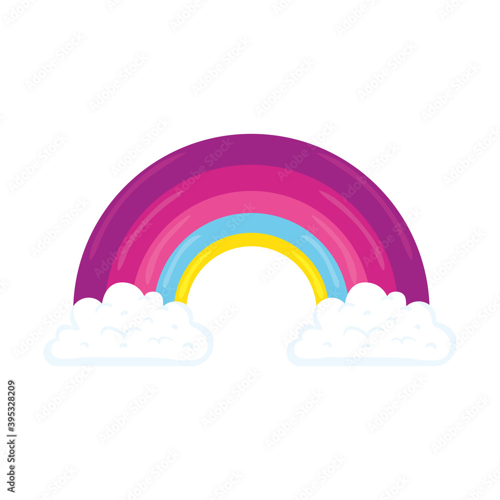 beautiful pink rainbow feminist icon vector illustration design beautiful pink rainbow feminist icon vector illustration design