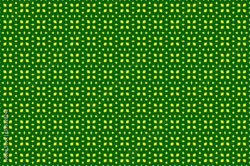 Simple circular background - green and yellow - vector circle pattern 