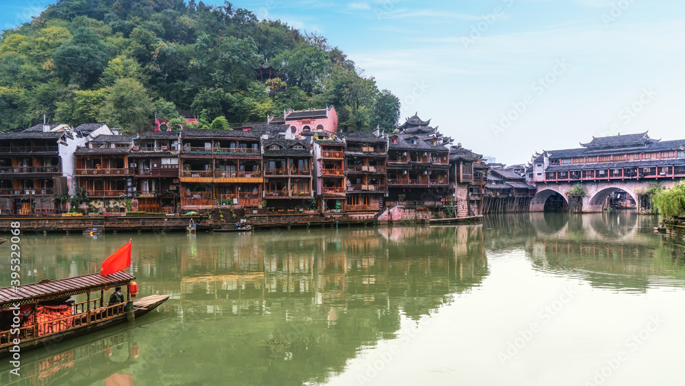 Beautiful scenery of Fenghuang ancient town