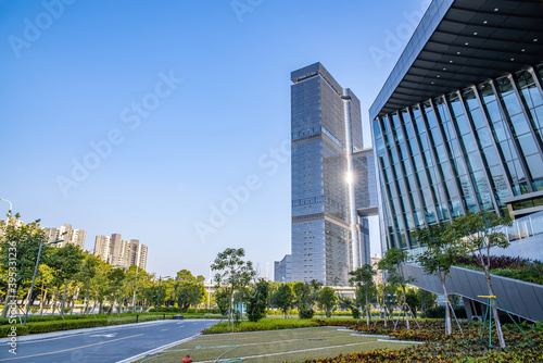 Cityscape of Guangzhou Nansha Free Trade Zone