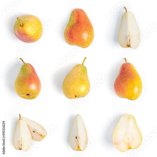 Pear on a white background. High quality photo