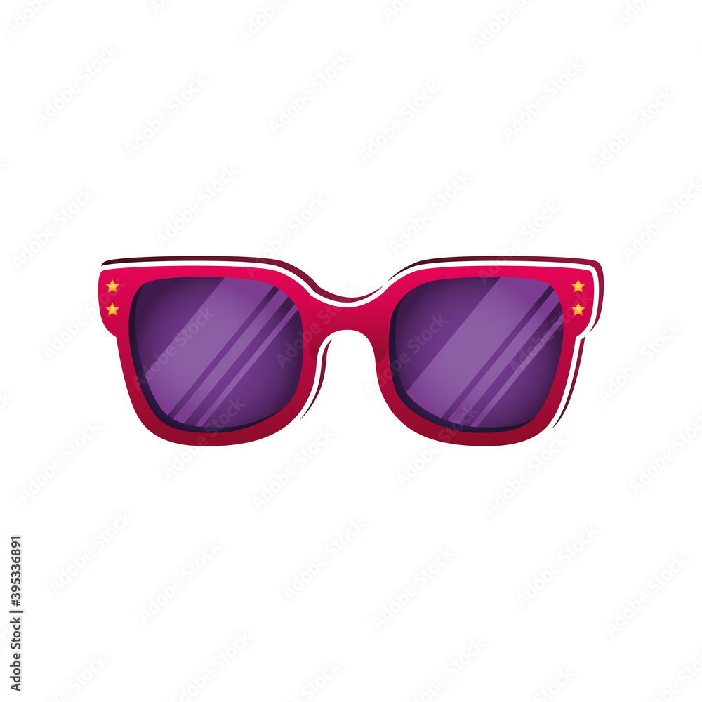 summer sunglasses accessory isolated icon vector illustration design