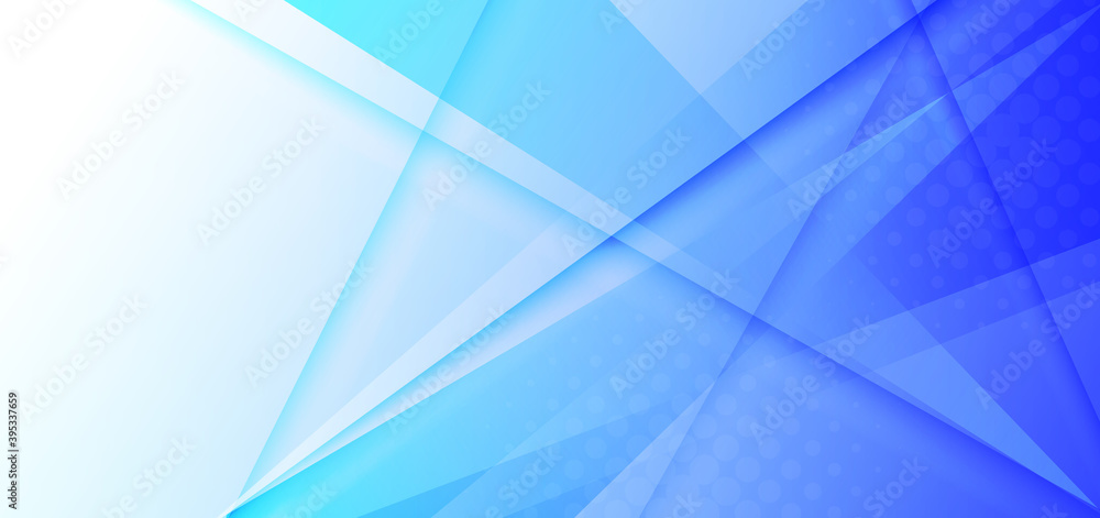 Abstract white and blue gradient triangles overlapping background. Abstract white and blue gradient triangles overlapping background.