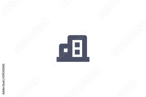 Office Building Shop Icon Illustration