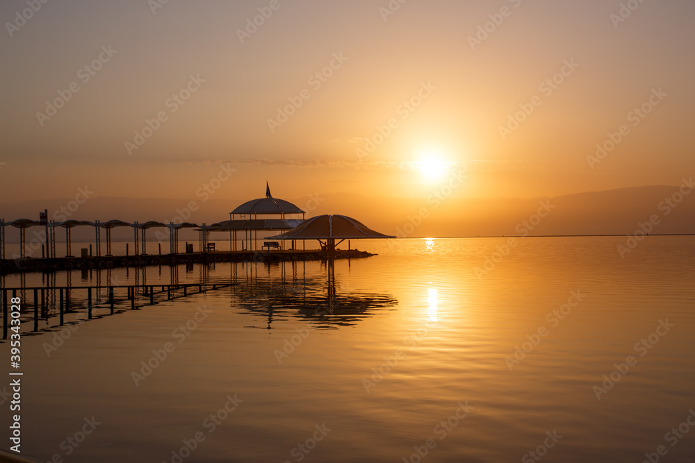 Dead Sea cost in Israel during sunset
Dead Sea cost in Israel during sunset