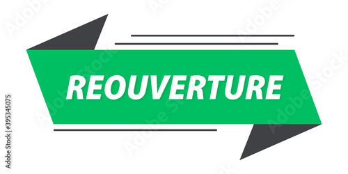 réouverture vert bannière	
