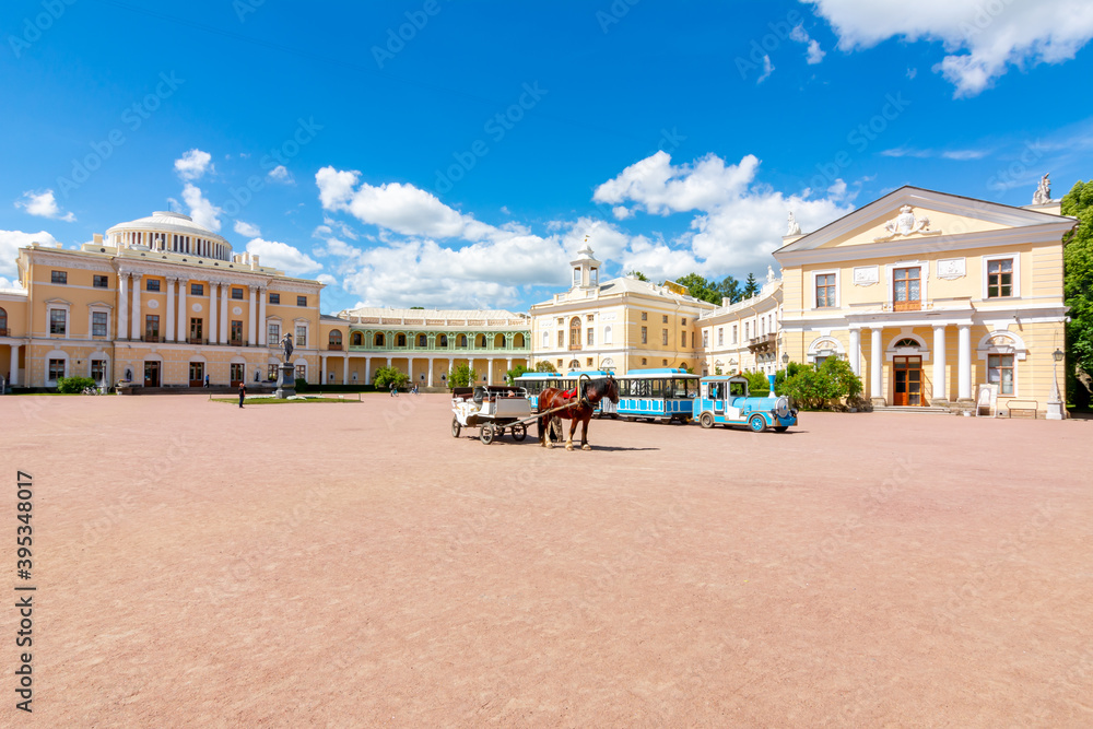 Pavlovsk palace in summer, Saint Petersburg, Russia