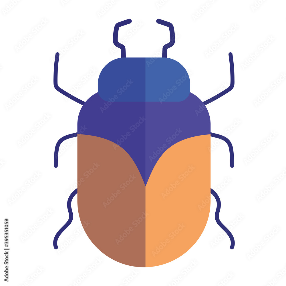 insect animal in cartoon flat icon style white background insect animal in cartoon flat icon style white background