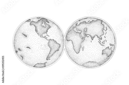 vintage retro vintage engraving style. space objects, world and phases of the moon. vector graphics, printing lacquer in the interior
