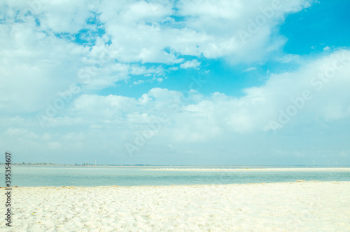 summer beach background with sea