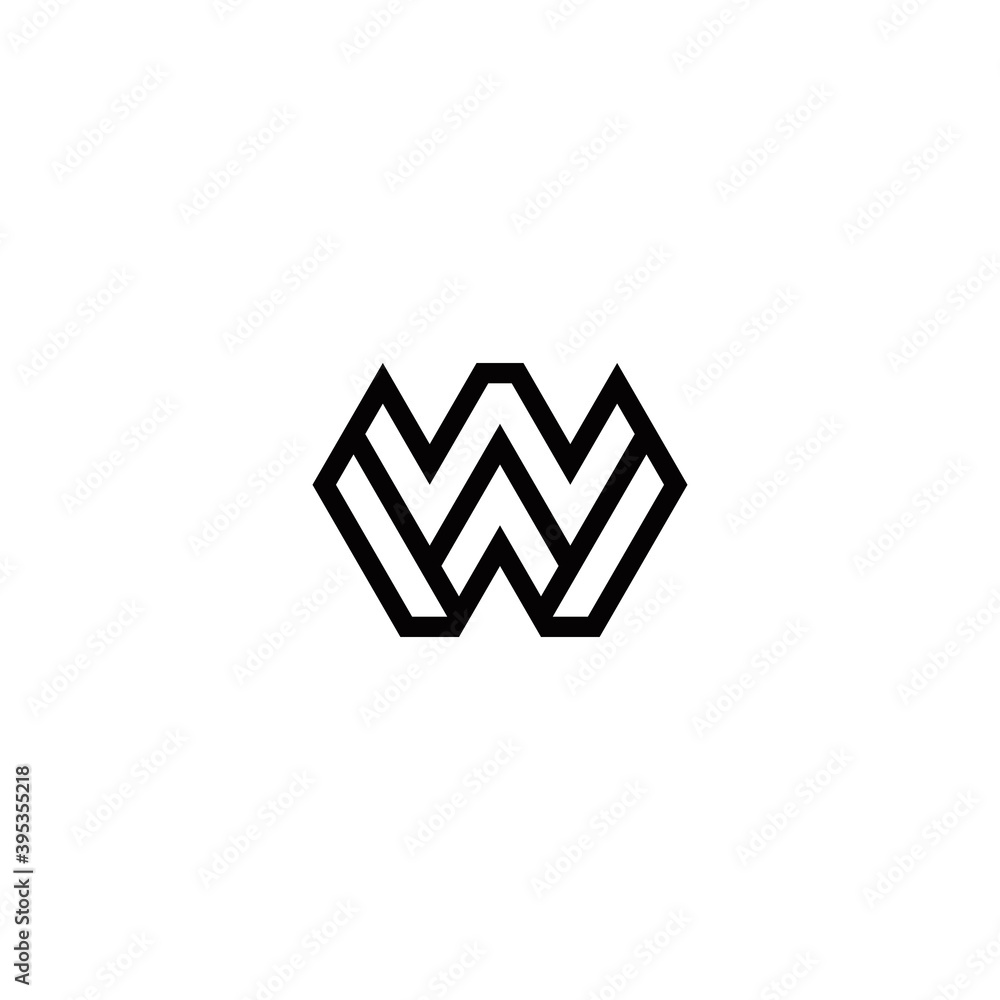 w ww initial logo design vector graphic idea creative w ww initial logo design vector graphic idea creative