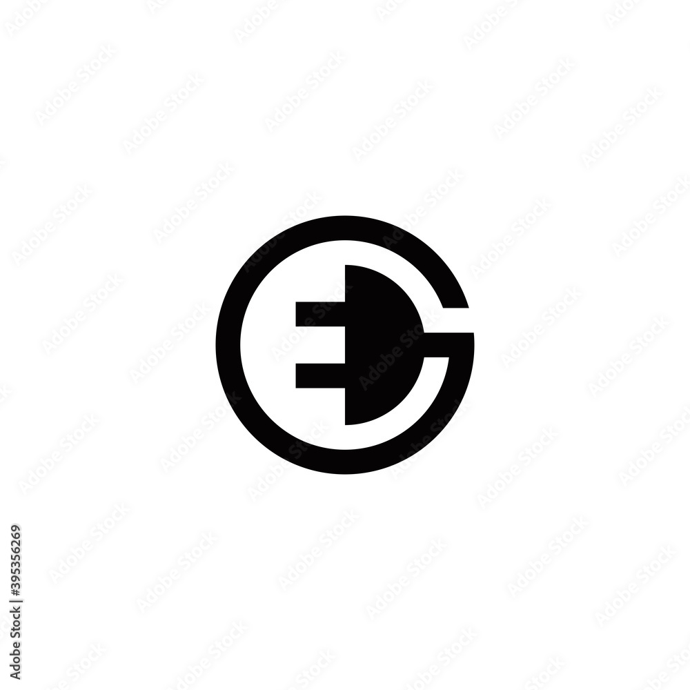 g e ge eg initial electrical logo design vector graphic idea creative g e ge eg initial electrical logo design vector graphic idea creative