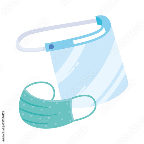 new normal, wear face shield and medical mask after covid 19