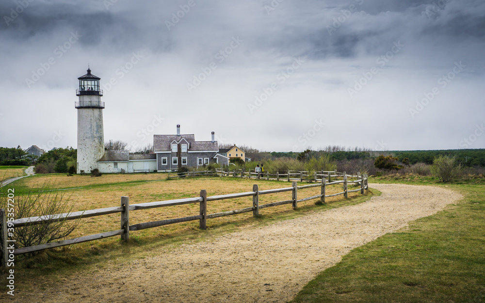 Highland lighthouse is one of the famous cape cod national seashore lighthouse. It was moved a few hundred meters to be protected from erosion of the coast