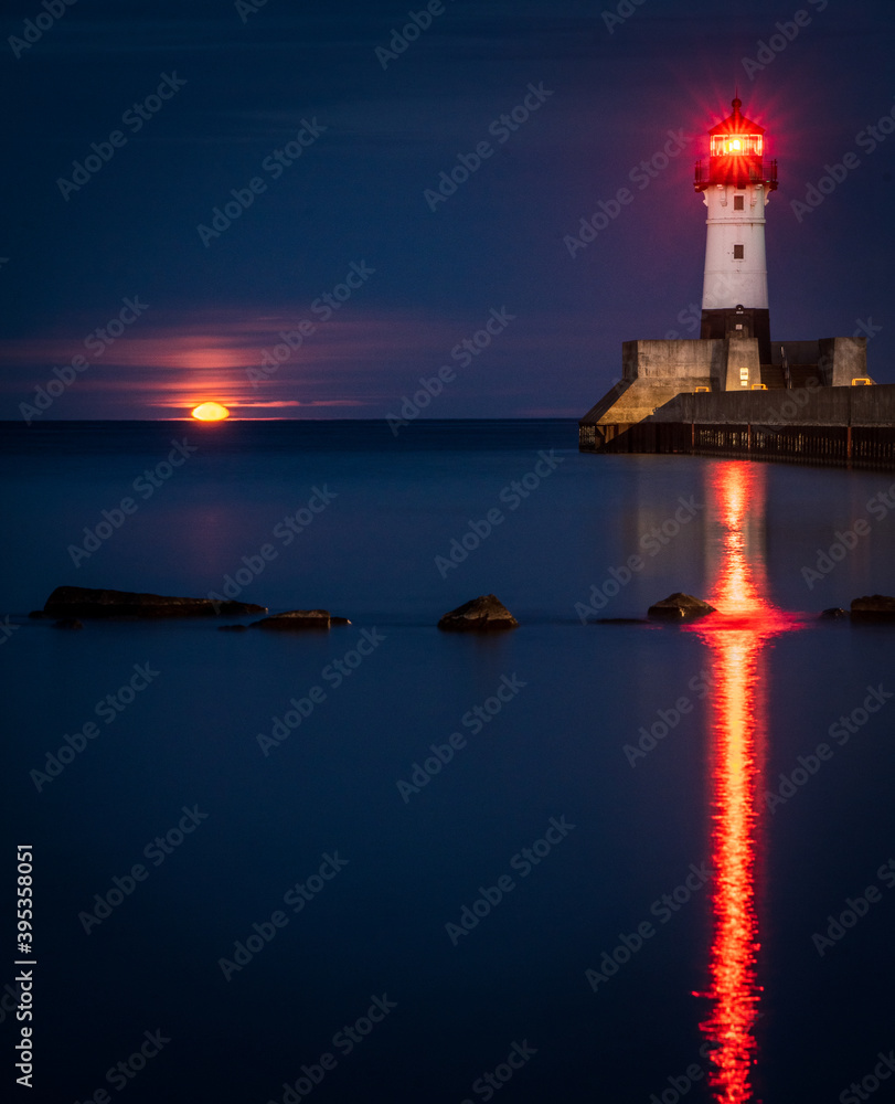 lighthouse at night lighthouse at night