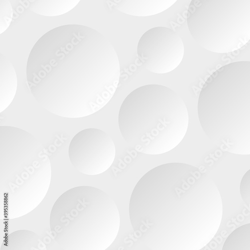 Paper rectangle banner on abstract circle background with drop shadows. illustration
