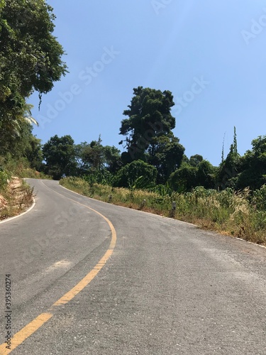 Rural Thai road in Phuket