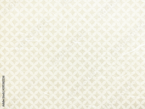 七宝模様の和紙テクスチャ背景素材