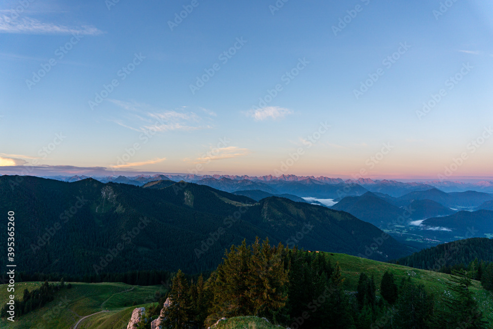 Obraz premium Sunset in the mountains