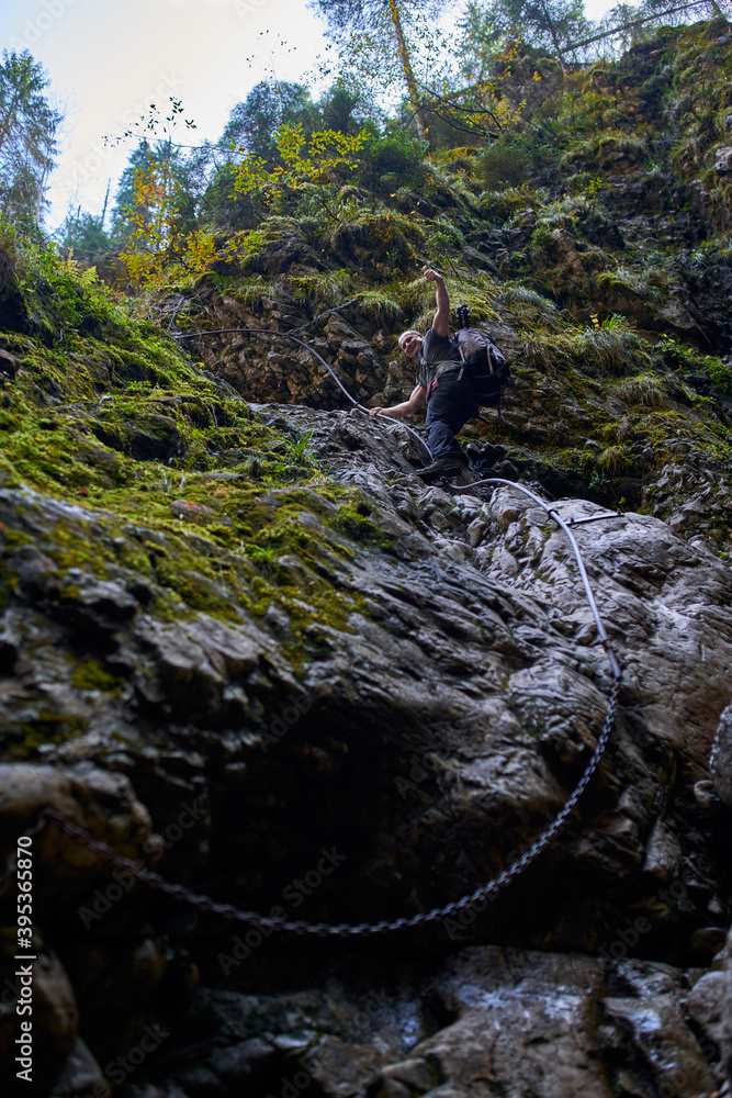 Professional nature photographer at work Professional nature photographer at work