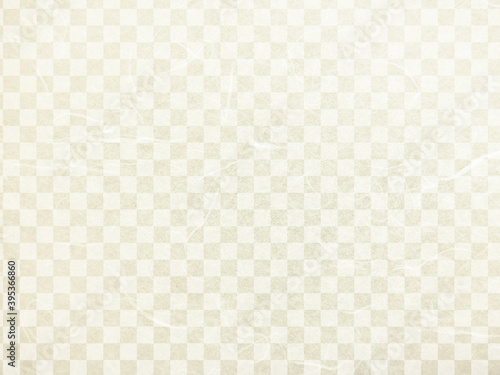 市松模様の和紙テクスチャ背景素材