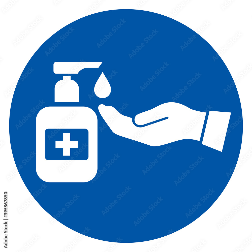 Wash your hand vector sign Wash your hand vector sign