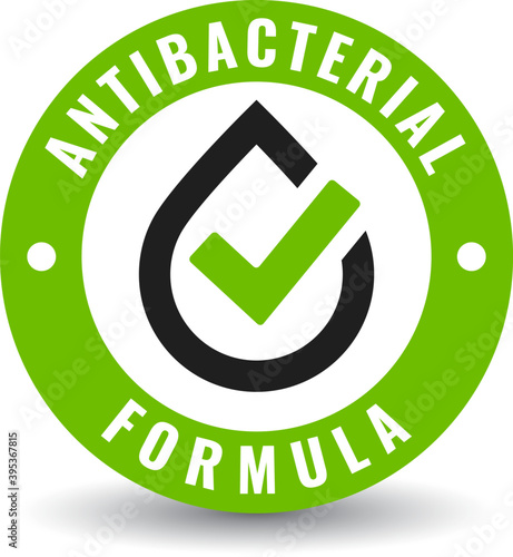 Antibacterial formula vector icon