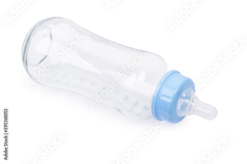 Empty bottle with pacifier