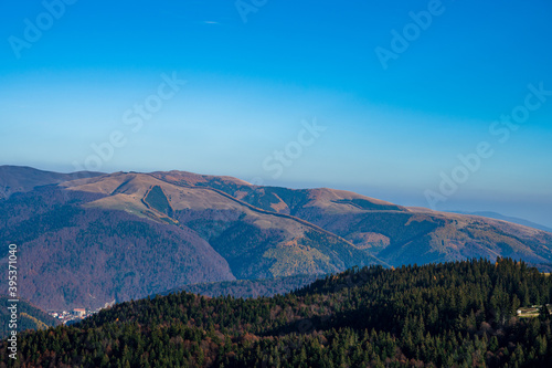 Obraz na płótnie Prahova Valley in Romanian Carpathian Mountains w salonie