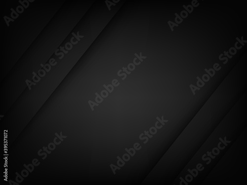Abstract vector background with dark paper layers and shadow