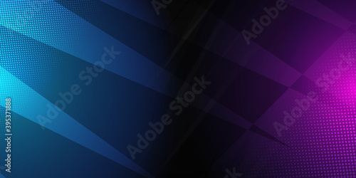 Abstract game background with blue pink light. Suit for e-sport and gaming competitiong.  photo