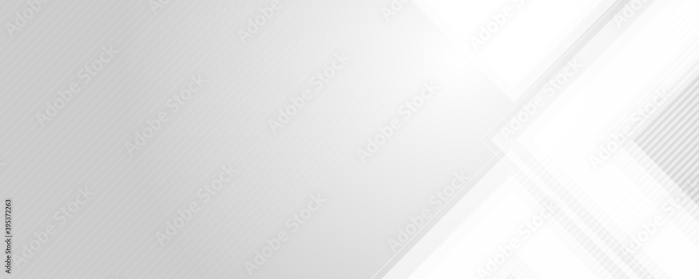Obraz premium Modern white gray abstract web banner background creative design