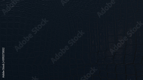 Dark blue crocodile skin texture. Natural crocodile skin background close. 3D-rendering
