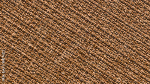 Brown texture background of yoga Mat or camping Mat, textile background with weaving close. 3D-rendering