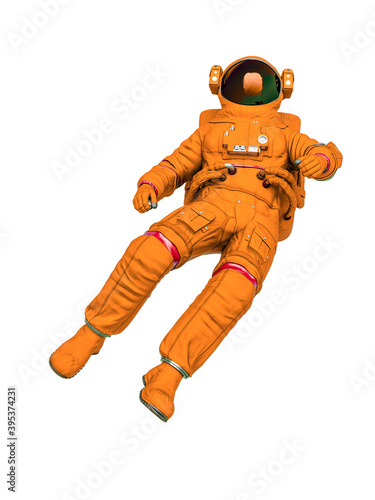 astronaut doing a float back