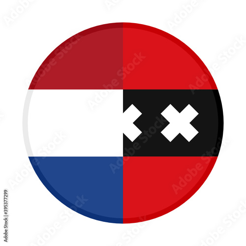 round icon with netherlands and amsterdam flags, isolated on white background Free Download round icon with netherlands and amsterdam flags, isolated on white background - GFXLoad