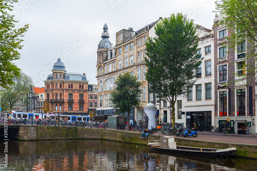 Beautiful view of Amsterdam, Netherlands.