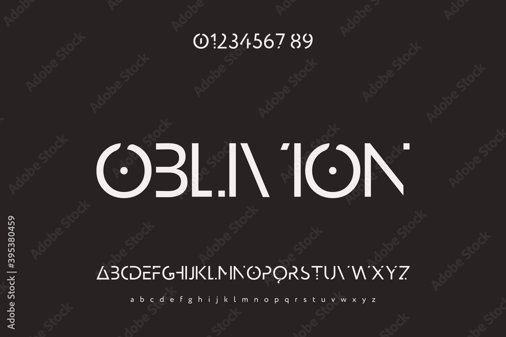 alphabet font, typography vector,  letters and numbers white and black style