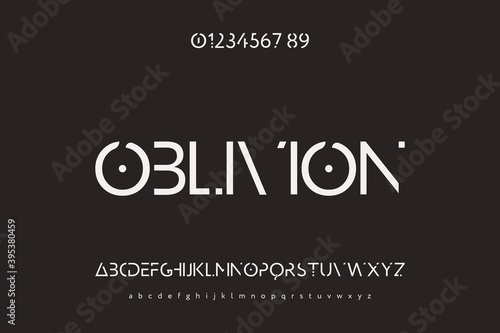 alphabet font, typography vector,  letters and numbers white and black style