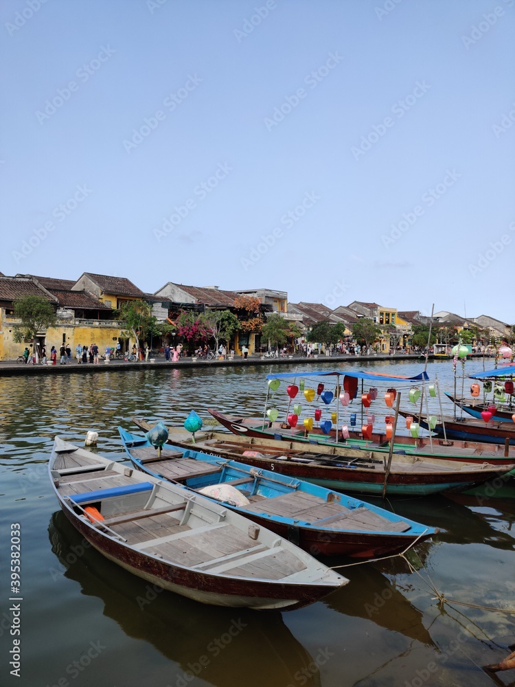 View of the waterfront in Hoi An